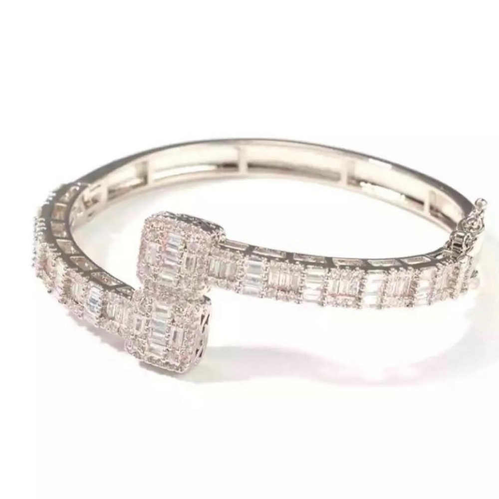 baguette square bracelet bangle Anniversary